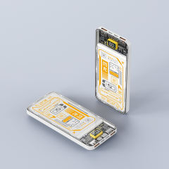 Fast Charging Transparent Cyber Punk 10000 mAh Power Bank