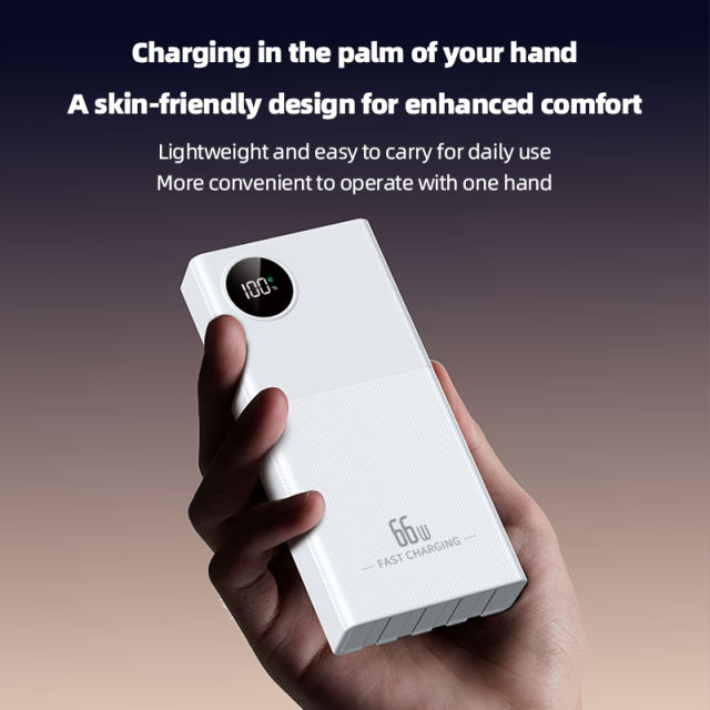 66w super fast charge built in four cables 10000mAh/20000mAh large capacities power bank RC-PD41