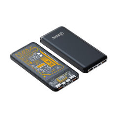 Fast Charging Transparent Cyber Punk 10000 mAh Power Bank