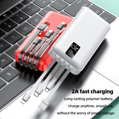 20000mAh Large capacity,built in four cables power bank RC-P207