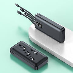 20000mAh Large capacity,built in four cables power bank RC-P207