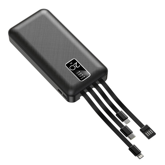 20000mAh Large capacity,built in four cables power bank RC-P207