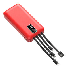 20000mAh Large capacity,built in four cables power bank RC-P207