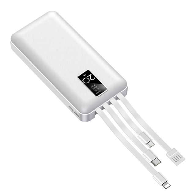 20000mAh Large capacity,built in four cables power bank RC-P207