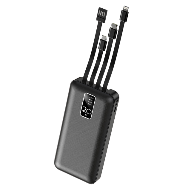20000mAh Large capacity,built in four cables power bank RC-P207