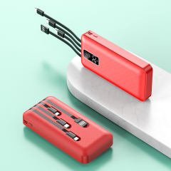 20000mAh Large capacity,built in four cables power bank RC-P207