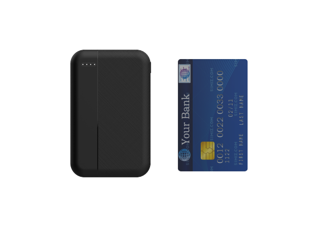 10,000mAh Slim and lightweight Mini Card Power Bank RC-P155