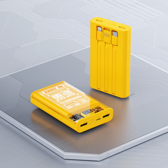 10,000mAh Built-in three cables Mech punk style power bank RC-P159