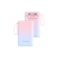 22.5W Super Fast Charge  Built in three cables Power Bank RC-PD50