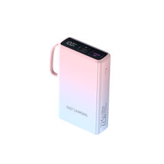 22.5W Super Fast Charge  Built in three cables Power Bank RC-PD50