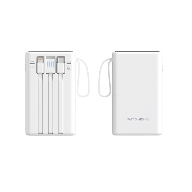 22.5W Super Fast Charge  Built in three cables Power Bank RC-PD50