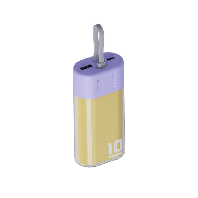 22.5W Super Fast Charge  Built in Cable 10,000mAh Power Bank RC-PD52