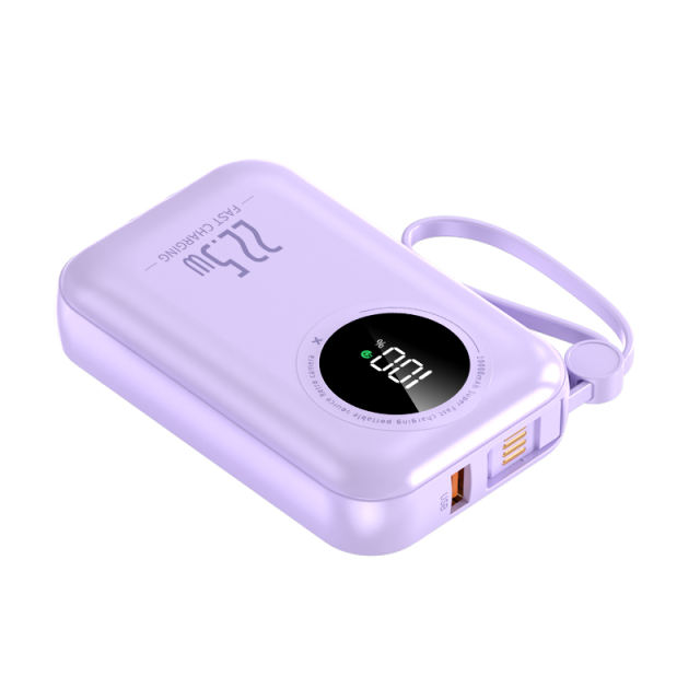 22.5W Super Fast Charge  Built in Three Cables 10,000mAh Power Bank RC-PD51