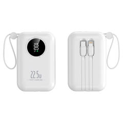 22.5W Super Fast Charge  Built in Three Cables 10,000mAh Power Bank RC-PD51