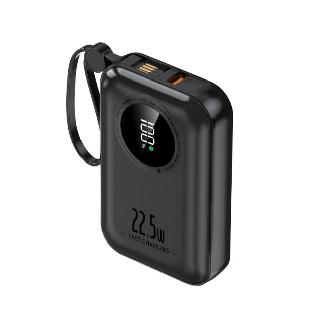 22.5W Super Fast Charge  Built in Three Cables 10,000mAh Power Bank RC-PD51
