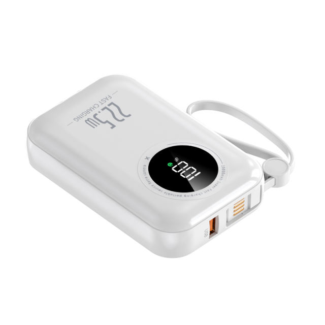 22.5W Super Fast Charge  Built in Three Cables 10,000mAh Power Bank RC-PD51