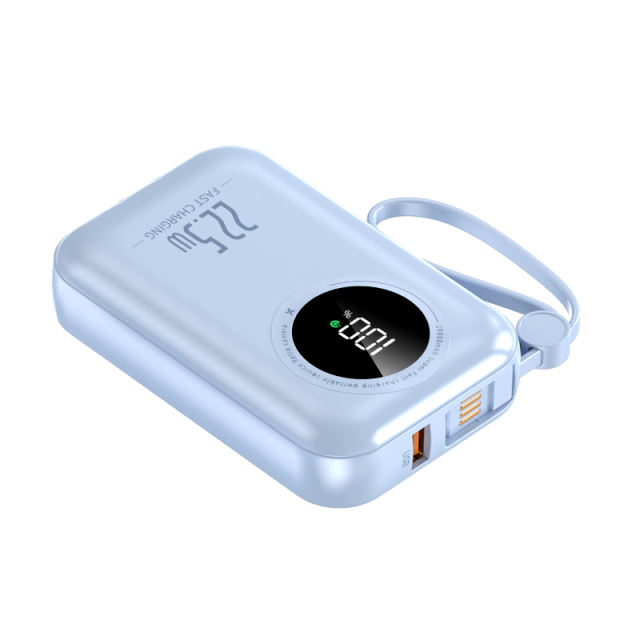 22.5W Super Fast Charge  Built in Three Cables 10,000mAh Power Bank RC-PD51