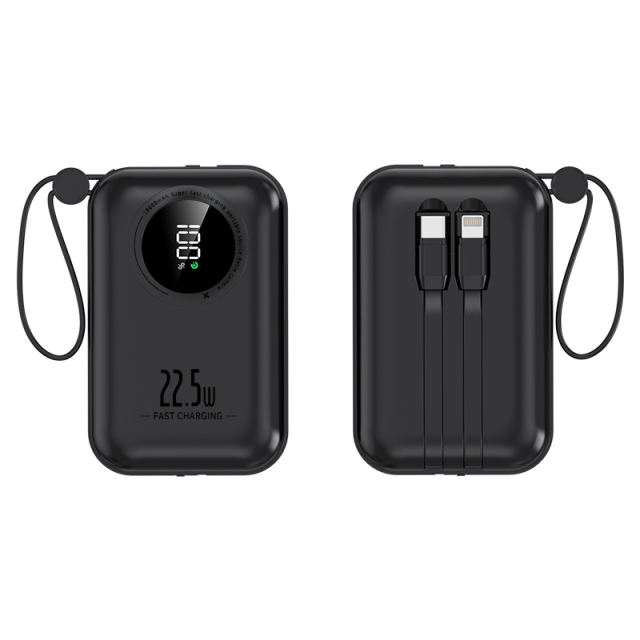 22.5W Super Fast Charge  Built in Three Cables 10,000mAh Power Bank RC-PD51