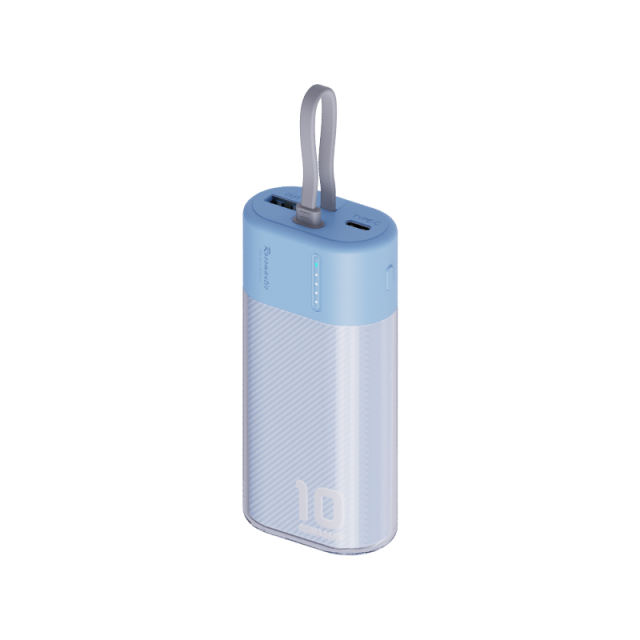 22.5W Super Fast Charge  Built in Cable 10,000mAh Power Bank RC-PD52