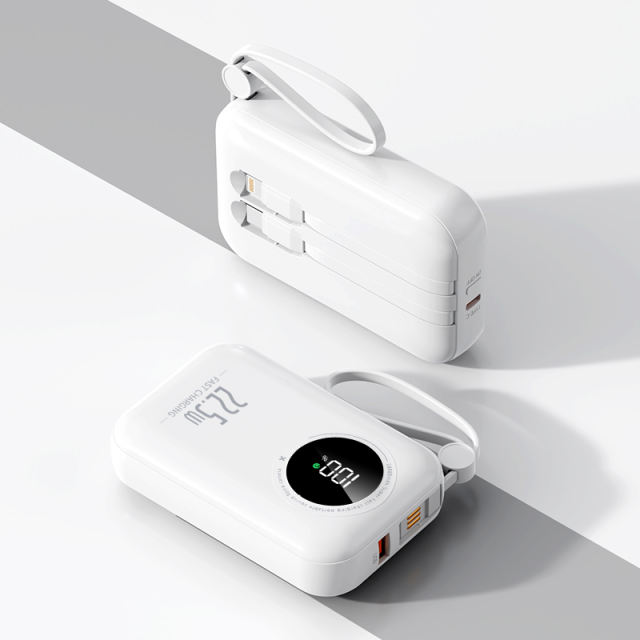 22.5W Super Fast Charge  Built in Three Cables 10,000mAh Power Bank RC-PD51