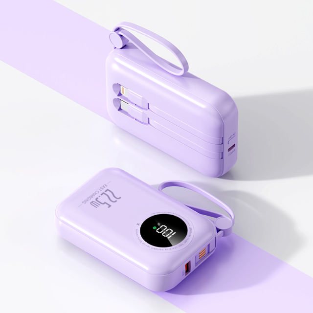 22.5W Super Fast Charge  Built in Three Cables 10,000mAh Power Bank RC-PD51