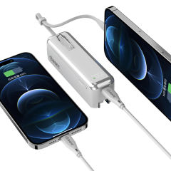 Folding AC-plug built in cables 22.5W Super Fast Charging 5,000mAh Power Bank RC-PD59