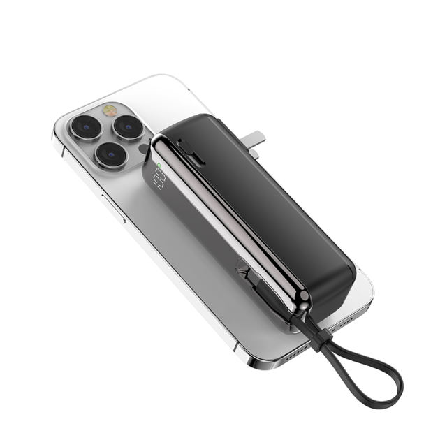 Folding AC-plug built in cables 22.5W Super Fast Charging 5,000mAh Power Bank RC-PD59