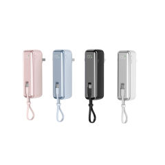 Folding AC-plug built in cables 22.5W Super Fast Charging 5,000mAh Power Bank RC-PD59