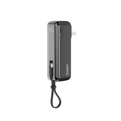 Folding AC-plug built in cables 22.5W Super Fast Charging 5,000mAh Power Bank RC-PD59