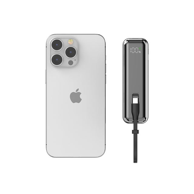 Folding AC-plug built in cables 22.5W Super Fast Charging 5,000mAh Power Bank RC-PD59