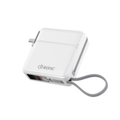 RC-PD61 Power Bank with Folding AC Plug and Built-in Cables RC-PD61