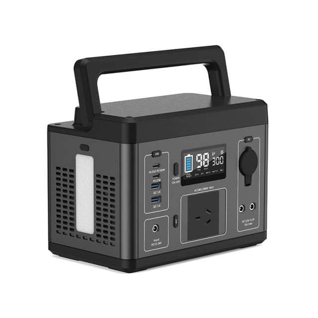 300W Outdoor Portable Power Station 80000mAh /3.7V Start Car Charging+Solar Panel Input RC-PP05