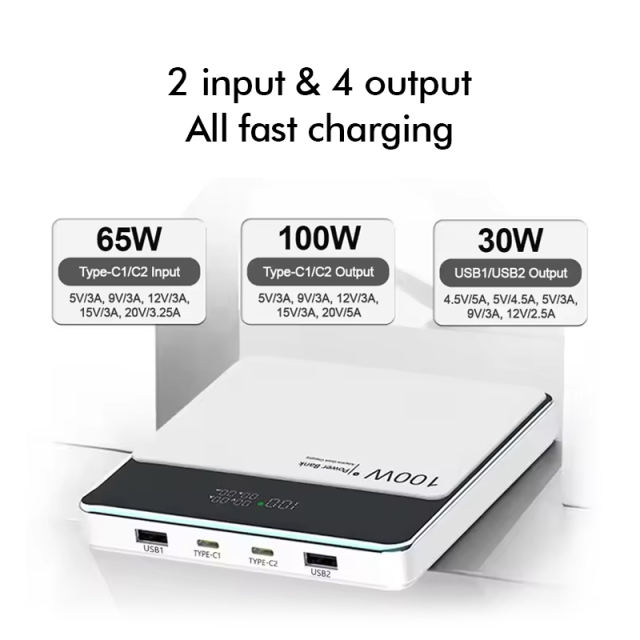 100W Super Fast Charging 20,000mAh Laptop Power Bank OEM/ODM Customization RC-PD46