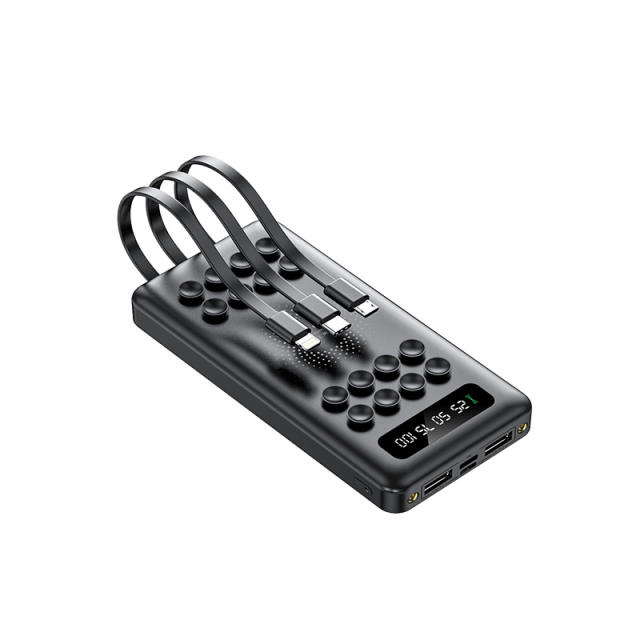 Suction Cup Wireless Charging Built in 3 cables 20,000mAh Large Capacity power bank RC-WP029