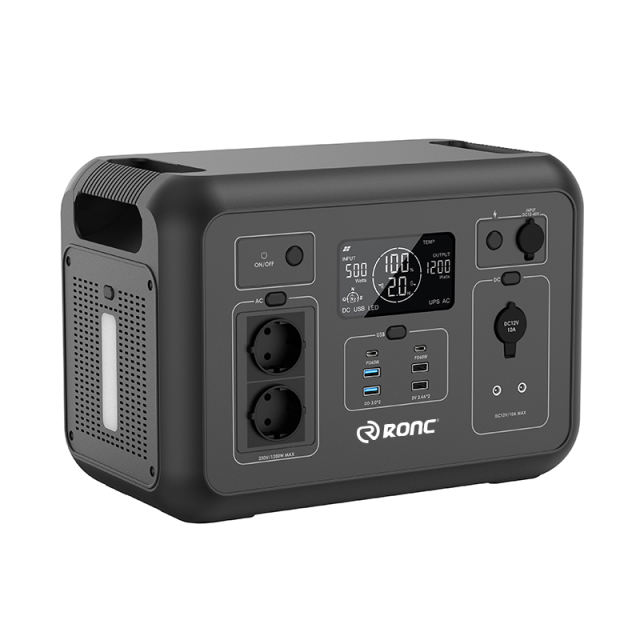 AC 1200W OUTPUT Outdoor Portable Power Station 315000mAh /3.2V Start Car Charging+Solar Panel Charging RC-PP07