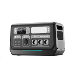 AC 2400W OUTPUT Outdoor Portable Power Station 640000mAh /3.2V Start Car Charging+Solar Panel Charging RC-PP08