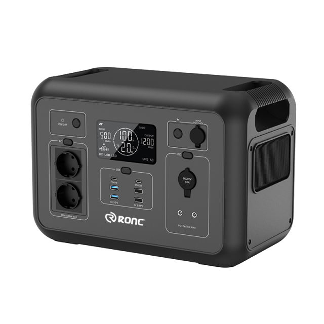 AC 1200W OUTPUT Outdoor Portable Power Station 315000mAh /3.2V Start Car Charging+Solar Panel Charging RC-PP07