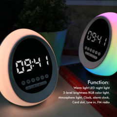 Light Boom Egg-shaped Colorful Bluetooth Speaker RC-Y73