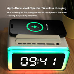 Light Boom Colorful Bluetooth Speaker with 10W Wireless Charging and RGB Lights RC-Y71