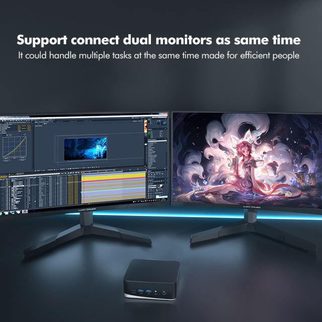 High-Performance Mini PC with Intel 12th Gen i5-1240P Processor and Expandable Storage RC- AD16