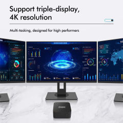 Gateway Mini PC T9-Pro: Dual LAN Mini PC &amp; Micro Server with Intel® N5095 Quad-Core Processor 16GB DDR5 Support, 2TB SSD, WiFi 6, and 1000M Ethernet RC-T9