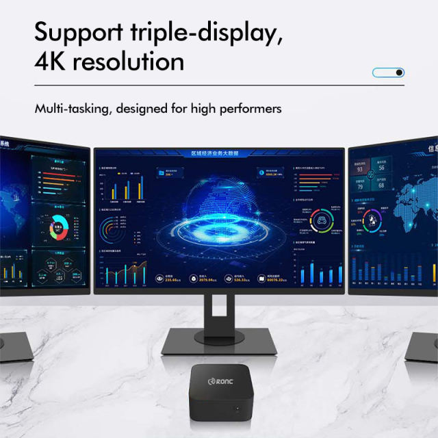 Gateway Mini PC T9-Pro: Dual LAN Mini PC &amp; Micro Server with Intel® N5095 Quad-Core Processor 16GB DDR5 Support, 2TB SSD, WiFi 6, and 1000M Ethernet RC-T9