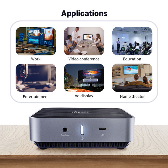 RC-AM02 Mini PC with AMD Athlon™ 300U Processor and Radeon™ Vega 3 Graphics，16GB DDR4 Support, 2TB SSD, WiFi 5