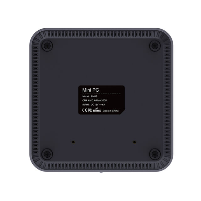 RC-AM02 Mini PC with AMD Athlon™ 300U Processor and Radeon™ Vega 3 Graphics，16GB DDR4 Support, 2TB SSD, WiFi 5