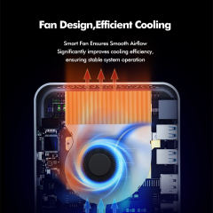 RC-AM02 Mini PC with AMD Athlon™ 300U Processor and Radeon™ Vega 3 Graphics，16GB DDR4 Support, 2TB SSD, WiFi 5