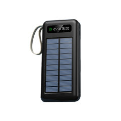 10,000/20,000mAh Solar charging Built in four cables power bank, Outdoor portable power bank RC-P139