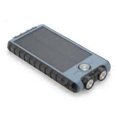 10,000mAh solar power bank featuring two spotlights and a built-in compass Outdoor portable power bank RC-P133