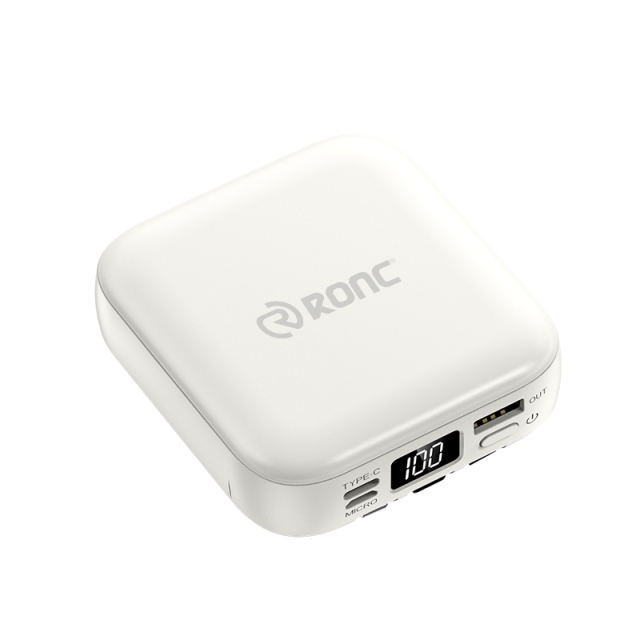 10,000mAh Square Power Bank  with 3 Cables and a Makeup Mirror，Portable Power Bank RC-P132