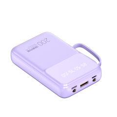 10,000mAh Colorful Mini Power bank  fast charging Built in 3 Cables RC-P142