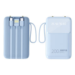 10,000mAh Colorful Mini Power bank super fast charging Built in 3 Cables RC-P142